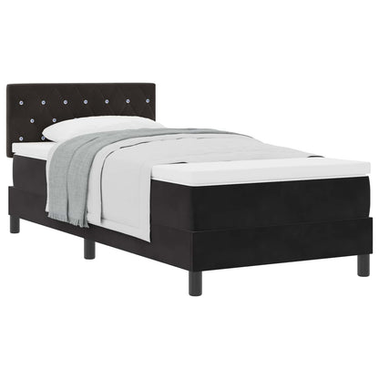 Boxspringbed met matras Zwart 100 x 200 cm Fluweel