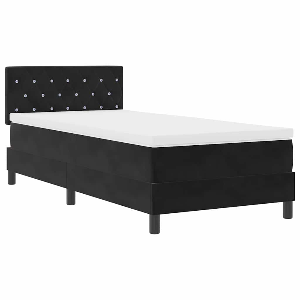 Boxspringbed met matras Zwart 100 x 200 cm Fluweel