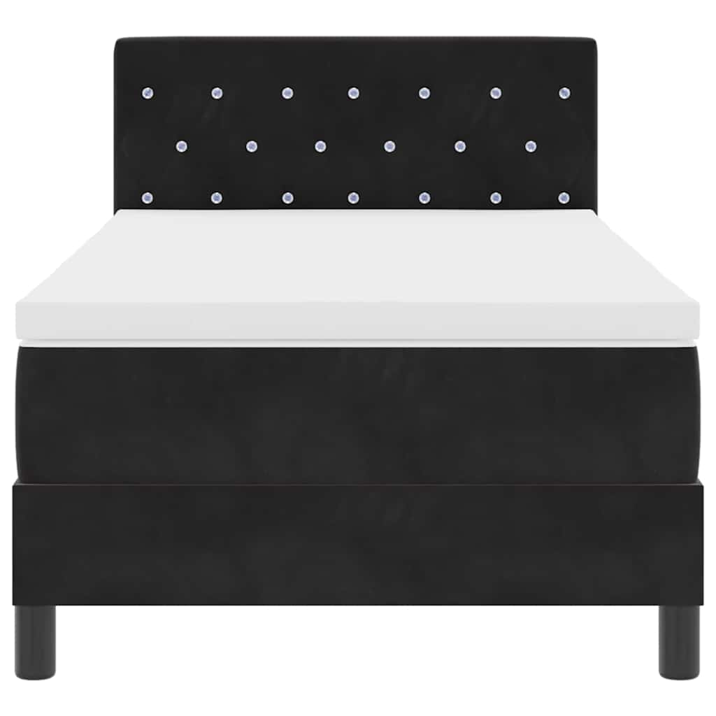 Boxspringbed met matras Zwart 100 x 200 cm Fluweel