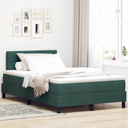 Boxspringbed donkergroen 120x190 cm fluweel