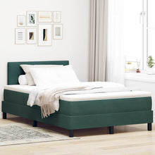 Boxspringbed met matras Donkergroen 120 x 200 cm Fluweel