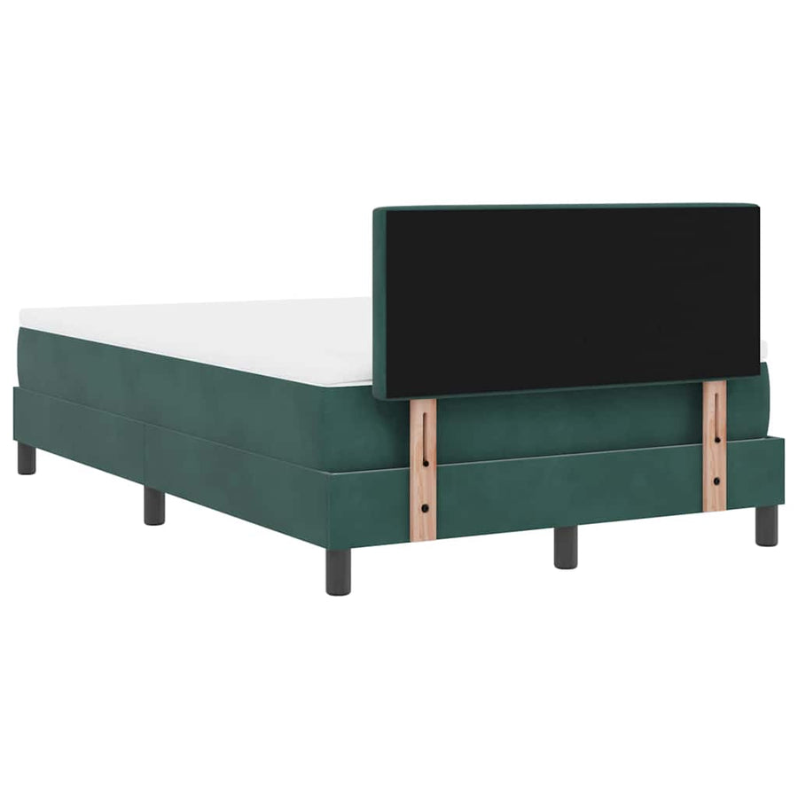 Boxspringbed met matras Donkergroen 120 x 200 cm Fluweel