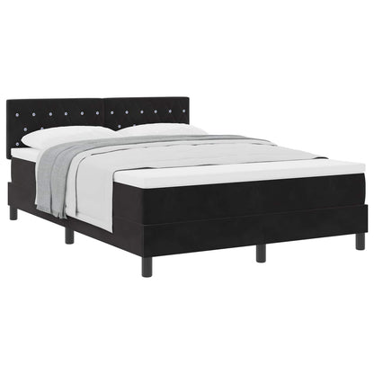 Boxspringbed met matras Zwart 140 x 190 cm Fluweel
