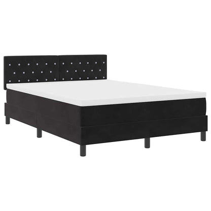 Boxspringbed met matras Zwart 160 x 200 cm Fluweel