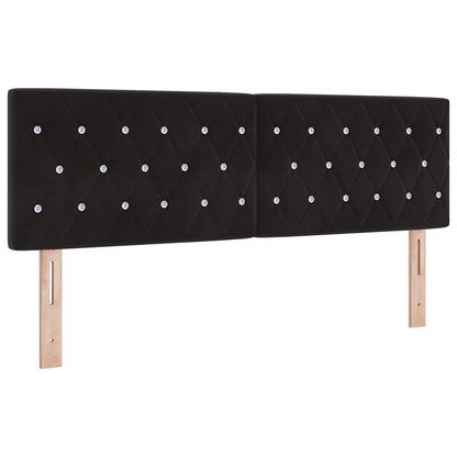 Boxspringbed met matras Zwart 160 x 200 cm Fluweel