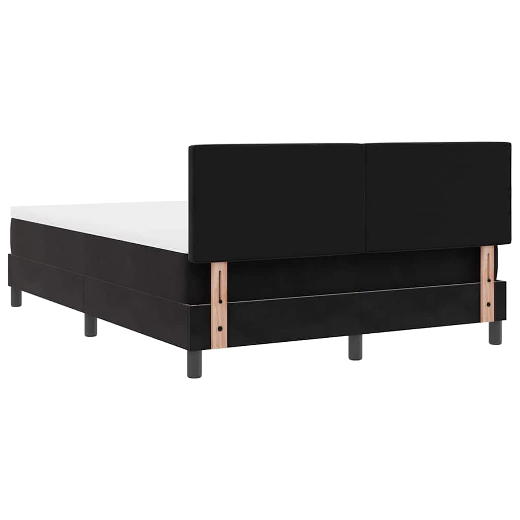 Boxspringbed met matras Zwart 160 x 200 cm Fluweel