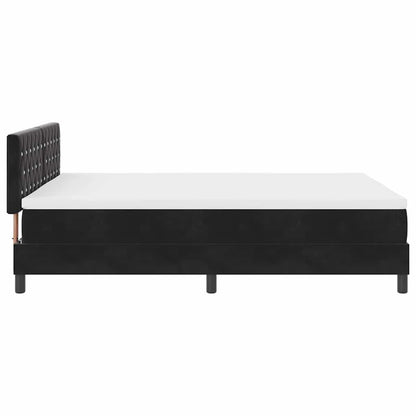 Boxspringbed met matras Zwart 160 x 200 cm Fluweel
