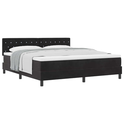 Boxspringbed met matras Zwart 180 x 200 cm Fluweel