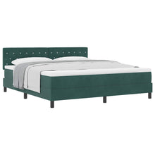 Boxspringbed met matras Donkergroen 180 x 200 cm Fluweel