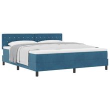 Boxspringbed met matras Donkerblauw 180 x 200 cm Fluweel