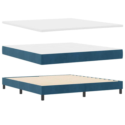 Boxspringbed met matras Donkerblauw 180 x 200 cm Fluweel