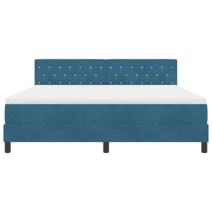 Boxspringbed met matras Donkerblauw 180 x 200 cm Fluweel