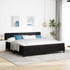 Boxspringbed met matras zwart 200x200 cm fluweel
