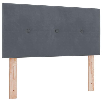 Boxspringbed met matras Donkergrijs 120 x 190 cm Fluweel