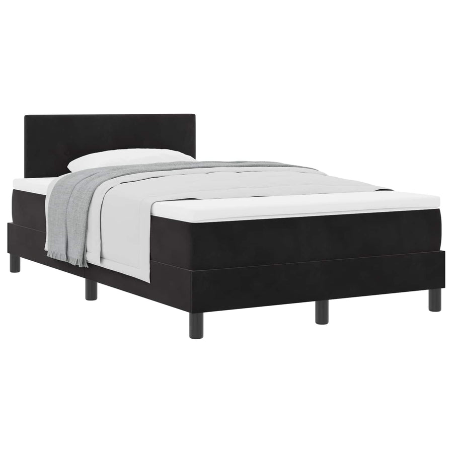 Boxspringbed met matras Zwart 120 x 190 cm Fluweel