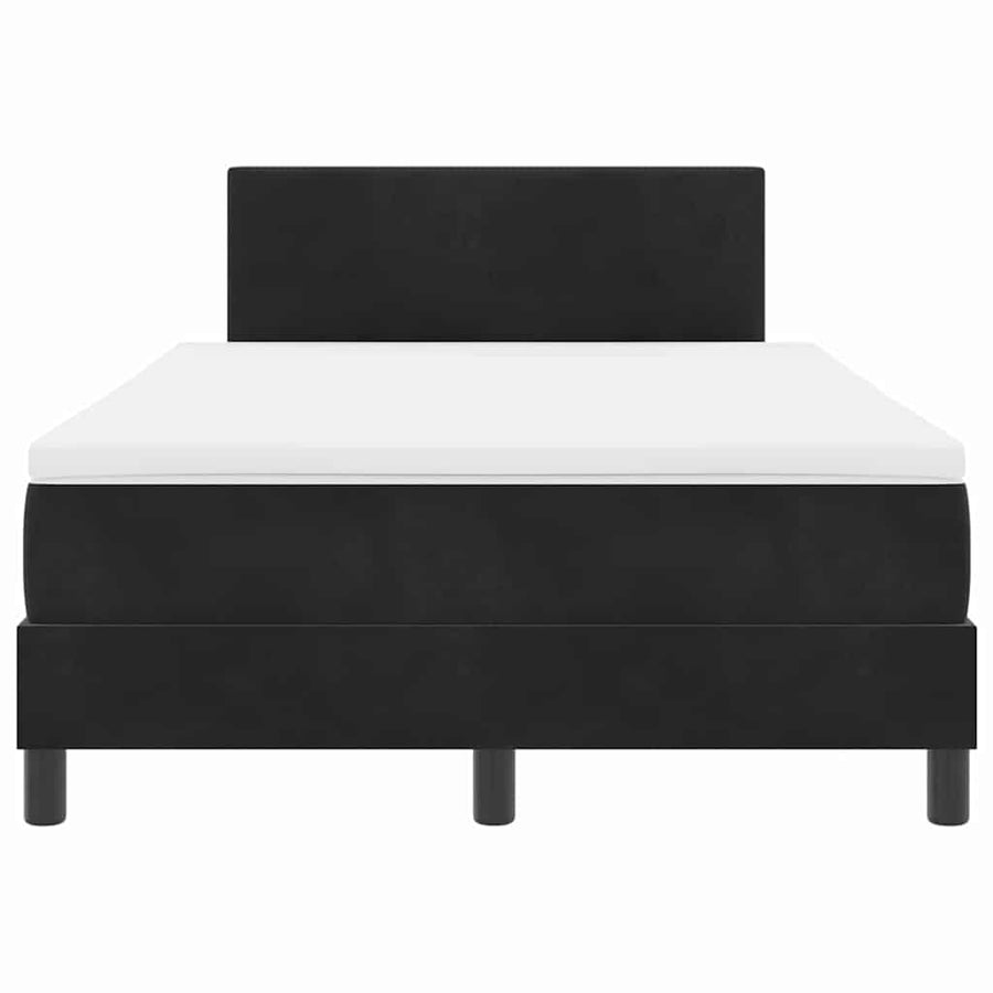 Boxspringbed met matras Zwart 120 x 190 cm Fluweel