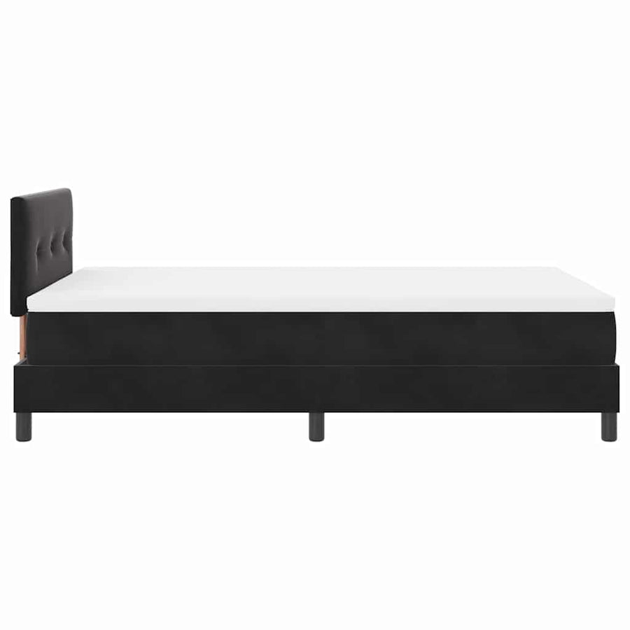 Boxspringbed met matras Zwart 120 x 190 cm Fluweel