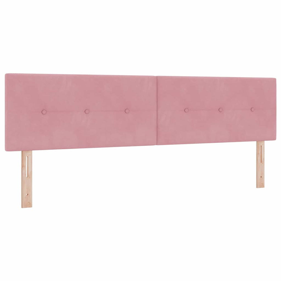 Boxspringbed met Matras met matras Roze 180 x 200 cm Stof