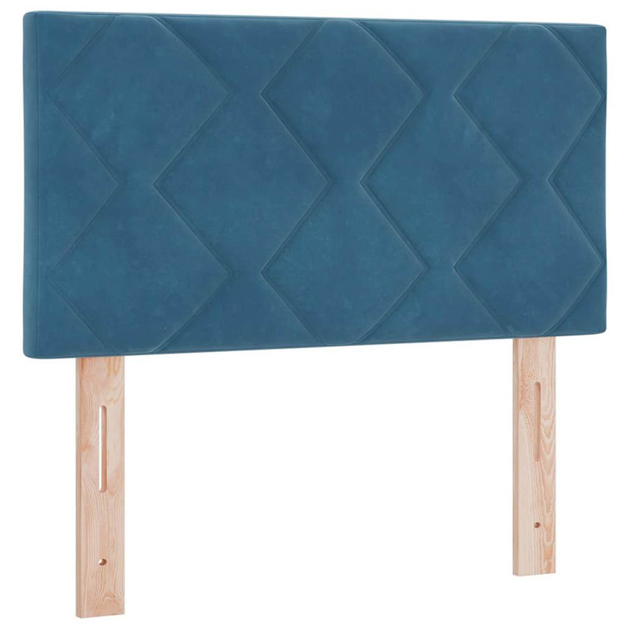 Boxspringbed met matras Donkerblauw 80 x 200 cm Fluweel