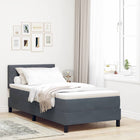 Boxspringbed 100x200 cm donkergrijs fluweel