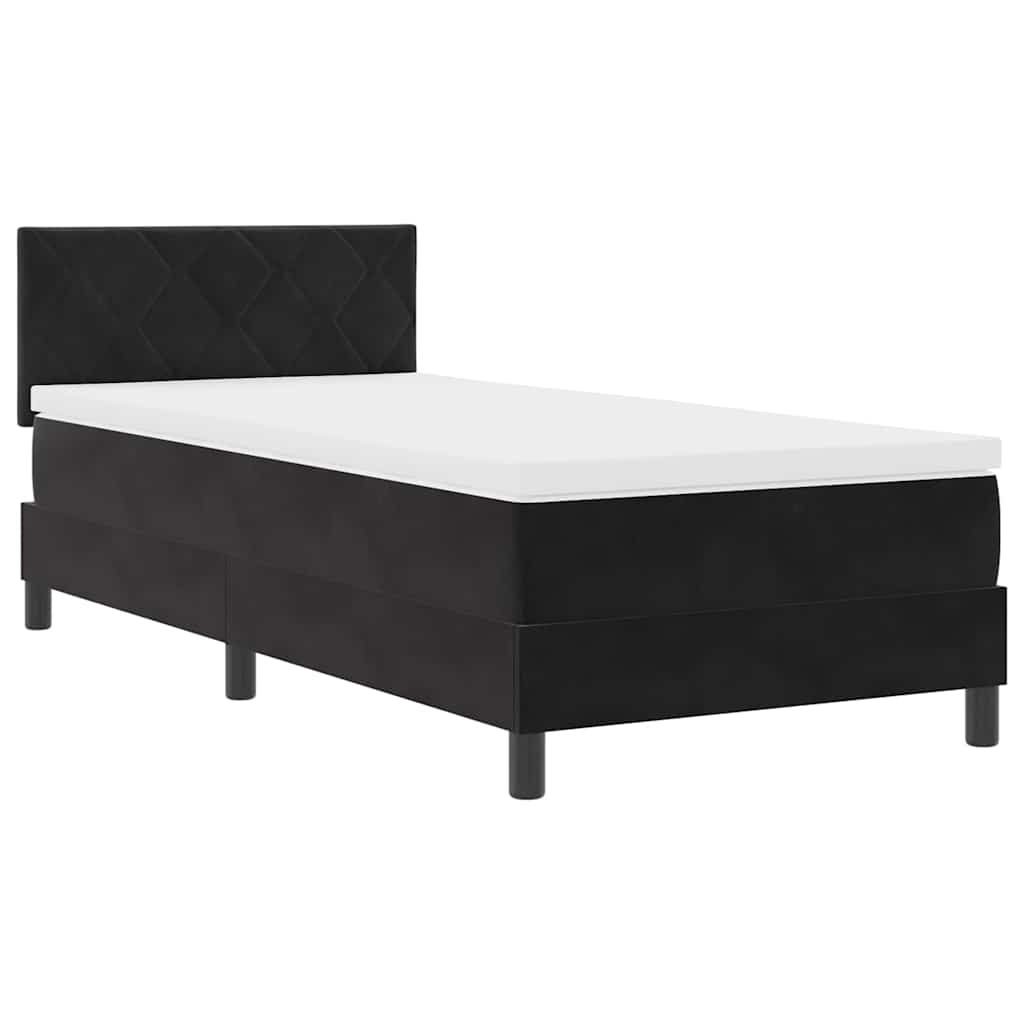Boxspringbed met matras Zwart 100 x 200 cm Fluweel