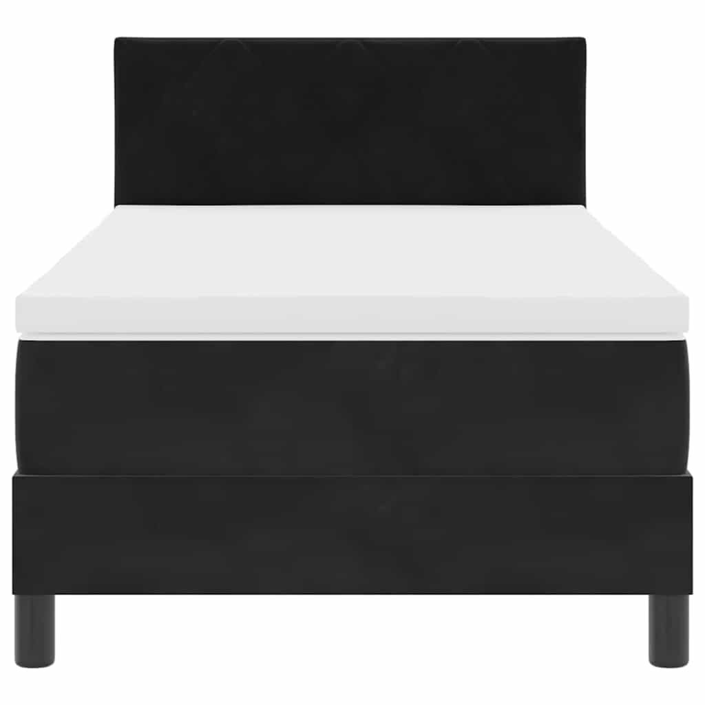 Boxspringbed met matras Zwart 100 x 200 cm Fluweel