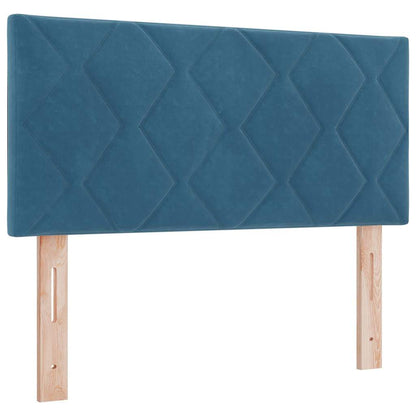 Boxspringbed met hoofdeinde Donkerblauw 100 x 200 cm Fluweel