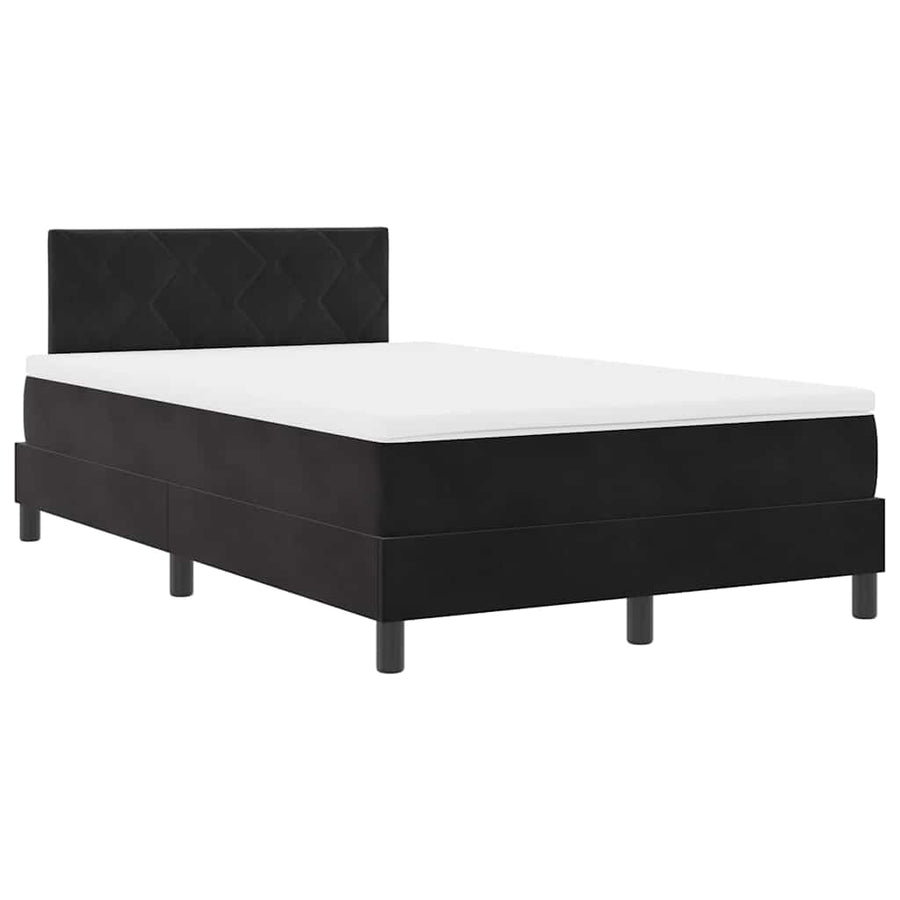 Boxspringbed met matras Zwart 120 x 190 cm Fluweel