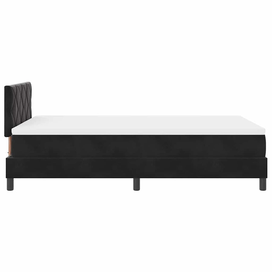 Boxspringbed met matras Zwart 120 x 190 cm Fluweel