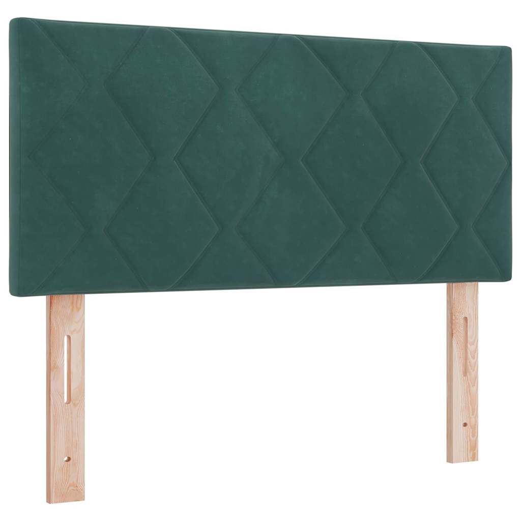 Boxspringbed met hoofdeinde Donkergroen 120 x 190 cm Fluweel