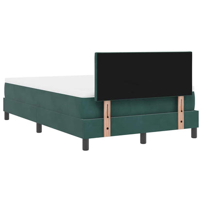 Boxspringbed met hoofdeinde Donkergroen 120 x 190 cm Fluweel