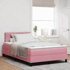 Boxspringbed 120x190 cm roze fluweel