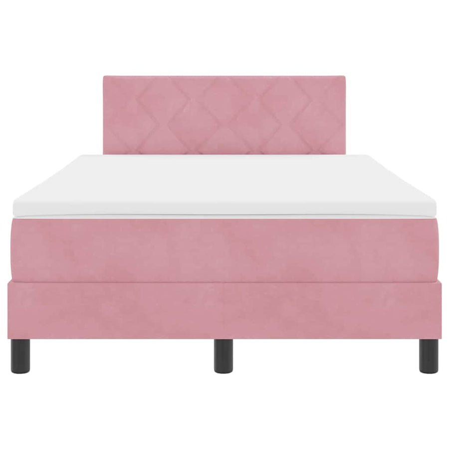 Boxspringbed met matras Roze 120 x 190 cm Fluweel
