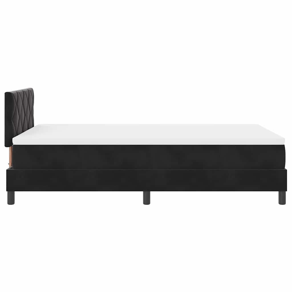 Boxspringbed met matras Zwart 120 x 200 cm Fluweel