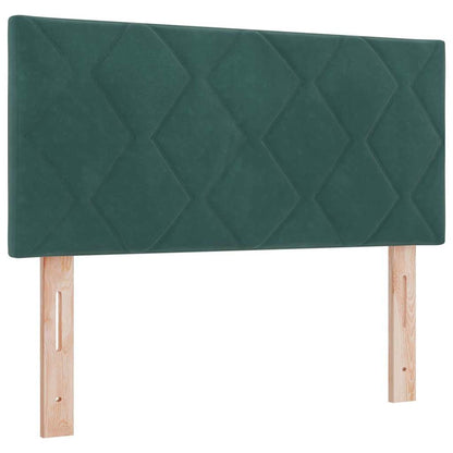 Boxspringbed met hoofdeinde Donkergroen 120 x 200 cm Fluweel