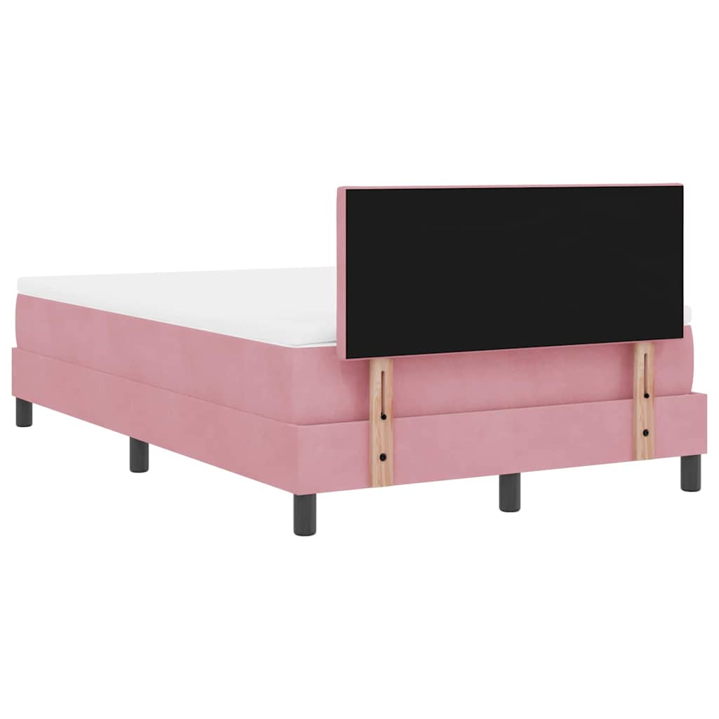 Boxspringbed met matras Roze 120 x 200 cm Fluweel
