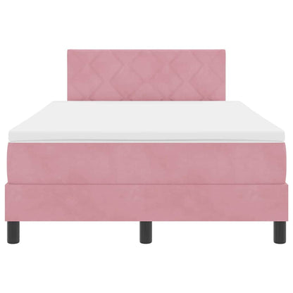 Boxspringbed met matras Roze 120 x 200 cm Fluweel