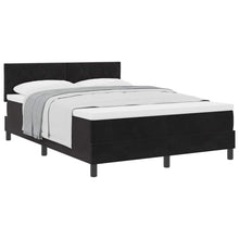 Boxspringbed met hoofdeinde Zwart 160 x 200 cm Fluweel