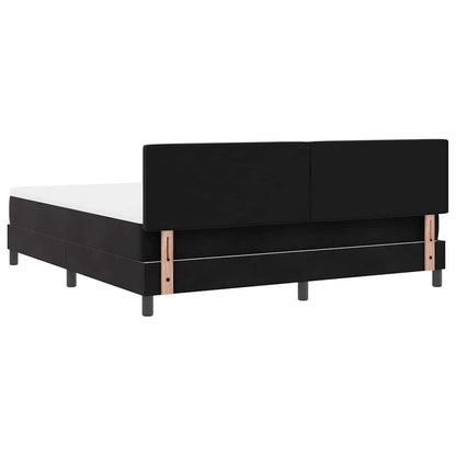 Boxspringbed met hoofdeinde Zwart 180 x 200 cm Fluweel