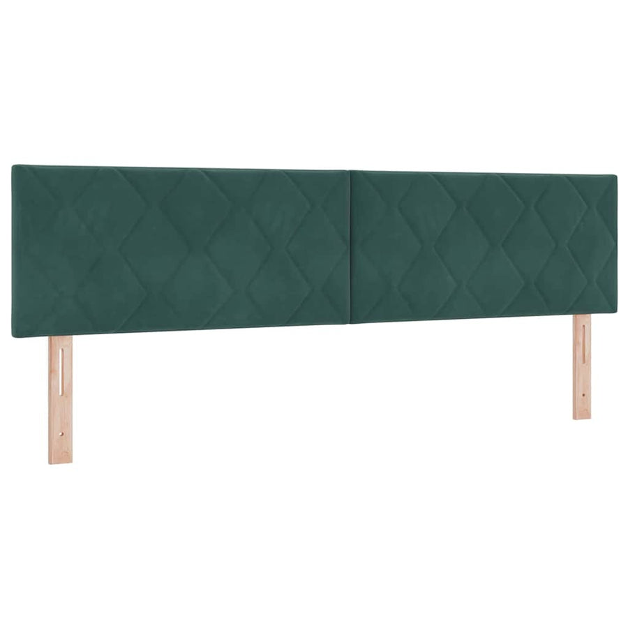 Boxspringbed met matras Donkergroen 180 x 200 cm Fluweel