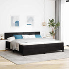 Boxspringbed 200x200 cm zwart fluweel