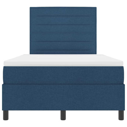 Boxspringbed met matras met hoofdeinde Blauw 120 x 190 cm Stof