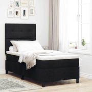 Boxspringbed 100x200 cm zwart stof
