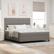 Boxspringbed 180x200 cm taupe met matras