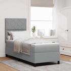 Boxspringbed 80x200 cm lichtgrijs met matras