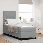Boxspringbed 80x200 cm lichtgrijs met matras
