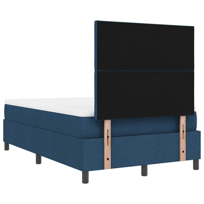 Boxspringbed met matras met hoofdeinde Blauw 120 x 190 cm Stof