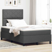 Boxspringbed met matras 120x200 cm donkergrijs