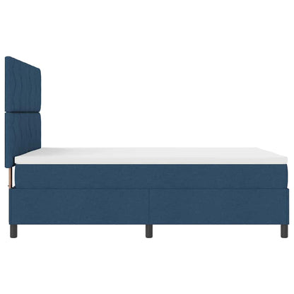 Boxspringbed met matras met hoofdeinde Blauw 160 x 200 cm Stof