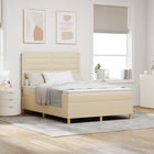 Boxspringbed met matras 160x200 cm crème
